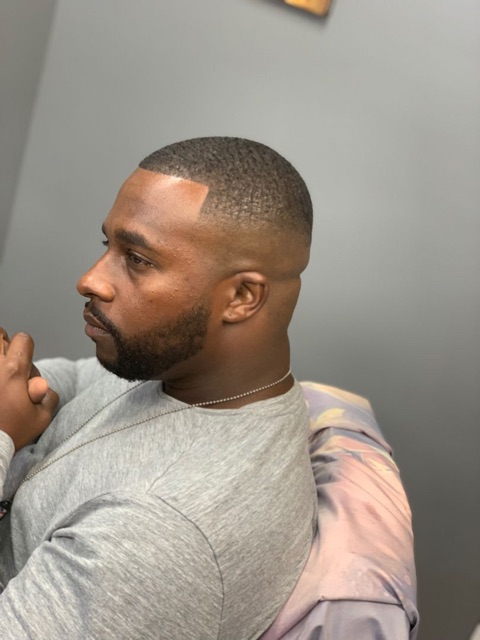 Clean fade, client photo